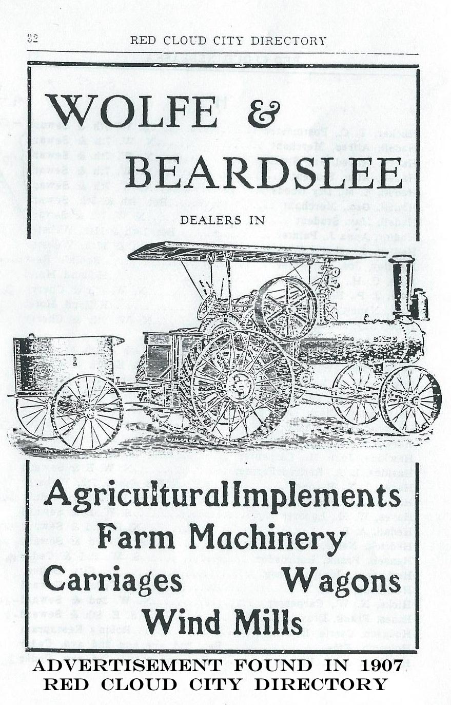 wolfe & Beardslee Adv from 1907 rc city directory
